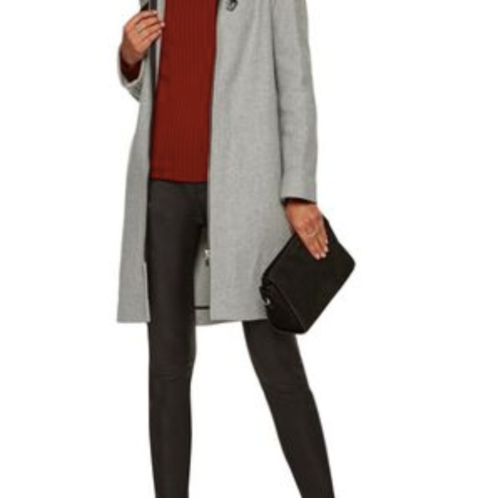 Maje Grafo faux fur-trimmed hooded coat! Awesome!